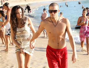 Michelle Keegan beach candids in Barbados December 30, 2011