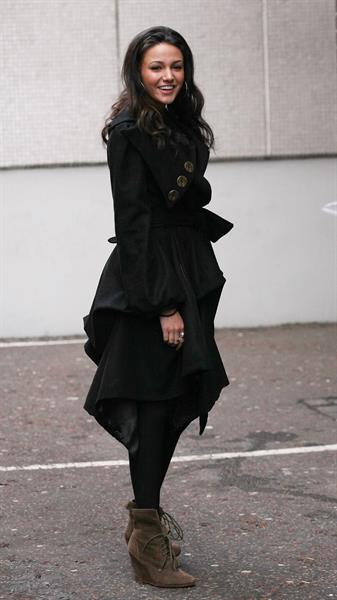 Michelle Keegan outside ITV Studios on December 3, 2010