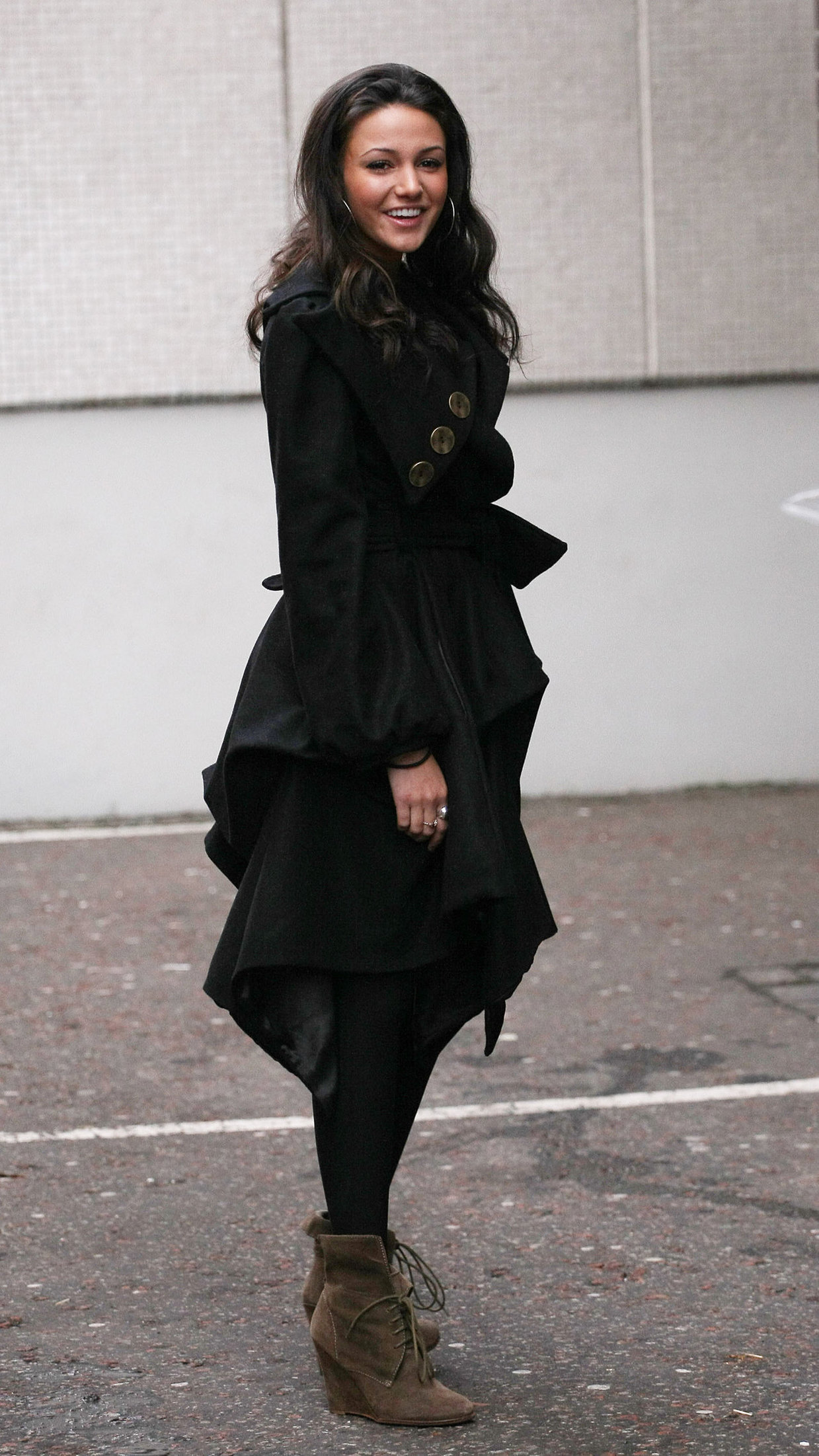 Michelle Keegan outside ITV Studios on December 3, 2010