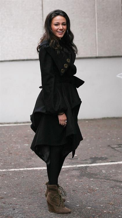 Michelle Keegan outside ITV Studios on December 3, 2010