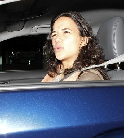 Michelle Rodriguez leaving the Madeo Restaurant in Hollywood, Los Angeles on April 3, 2013 