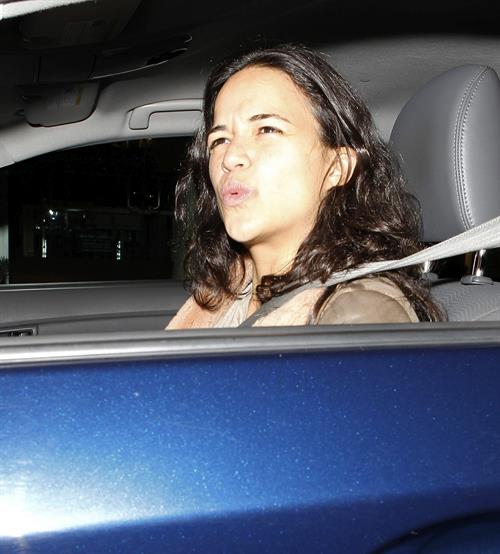 Michelle Rodriguez leaving the Madeo Restaurant in Hollywood, Los Angeles on April 3, 2013 