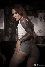 Foxy Sanie in  Tattoo 1  for The Life Erotic - Sultry Foxy Sanie shows off her sexy tattoos.