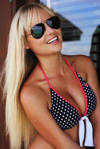 Genevieve Morton in a bikini