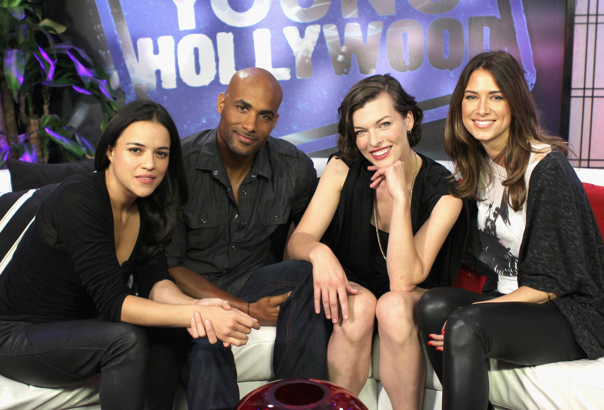Michelle Rodriguez - Visit Young Hollywood Studio - August 25, 2012
