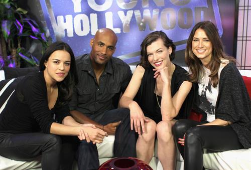 Michelle Rodriguez - Visit Young Hollywood Studio - August 25, 2012