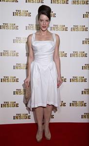 Michelle Ryan attends 'The Man Inside' UK film premiere at the Vue Leicester Square on July 24, 2012 in London, England