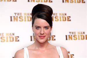 Michelle Ryan attends 'The Man Inside' UK film premiere at the Vue Leicester Square on July 24, 2012 in London, England