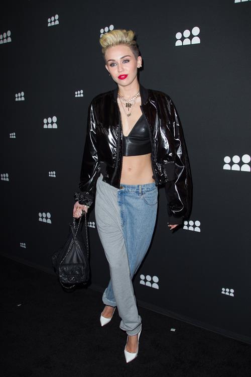 Miley Cyrus Attends the Myspace relaunch at The El Rey Theater in Los Angeles on June 12, 2013