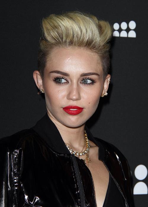Miley Cyrus Attends the Myspace relaunch at The El Rey Theater in Los Angeles on June 12, 2013