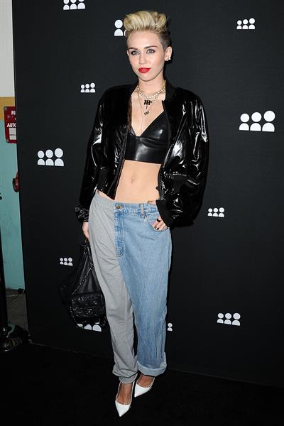 Miley Cyrus Attends the Myspace relaunch at The El Rey Theater in Los Angeles on June 12, 2013