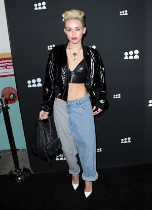 Miley Cyrus Attends the Myspace relaunch at The El Rey Theater in Los Angeles on June 12, 2013