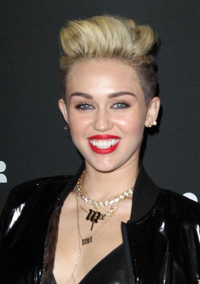 Miley Cyrus Attends the Myspace relaunch at The El Rey Theater in Los Angeles on June 12, 2013