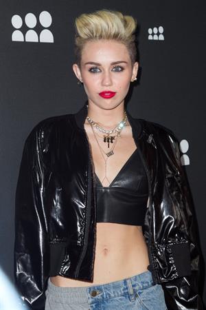Miley Cyrus Attends the Myspace relaunch at The El Rey Theater in Los Angeles on June 12, 2013