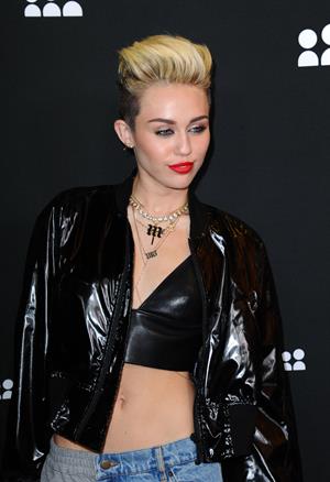 Miley Cyrus Attends the Myspace relaunch at The El Rey Theater in Los Angeles on June 12, 2013