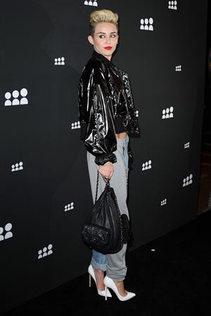 Miley Cyrus Attends the Myspace relaunch at The El Rey Theater in Los Angeles on June 12, 2013