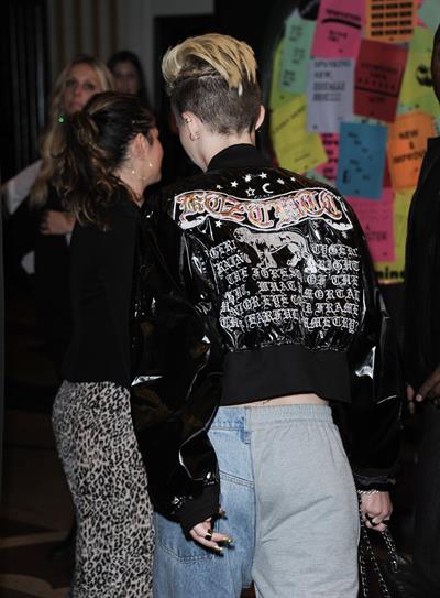 Miley Cyrus Attends the Myspace relaunch at The El Rey Theater in Los Angeles on June 12, 2013