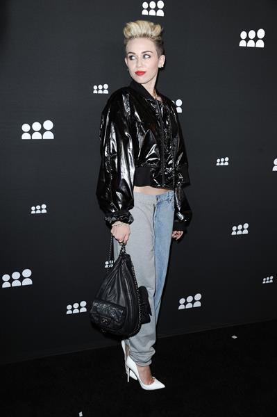 Miley Cyrus Attends the Myspace relaunch at The El Rey Theater in Los Angeles on June 12, 2013