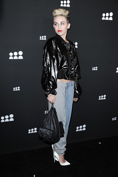 Miley Cyrus Attends the Myspace relaunch at The El Rey Theater in Los Angeles on June 12, 2013