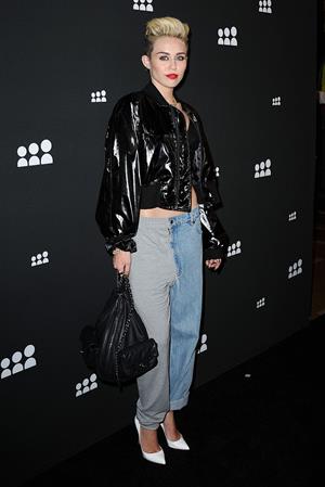 Miley Cyrus Attends the Myspace relaunch at The El Rey Theater in Los Angeles on June 12, 2013