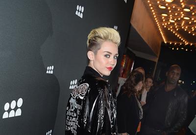 Miley Cyrus Attends the Myspace relaunch at The El Rey Theater in Los Angeles on June 12, 2013