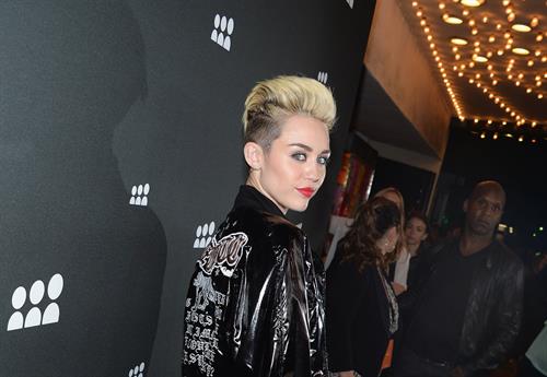 Miley Cyrus Attends the Myspace relaunch at The El Rey Theater in Los Angeles on June 12, 2013