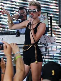 Miley Cyrus attends Y100's Mackapoolza at the Clevelander South Beach in Miami Beach - June 28, 2013