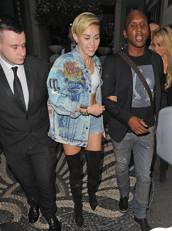 Miley Cyrus in London 9/11/13  