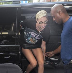 Miley Cyrus Spotted in a Join A Weird Trip T-shirt outside the London Studios in London (18.07.2013) 