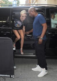 Miley Cyrus Spotted in a Join A Weird Trip T-shirt outside the London Studios in London (18.07.2013) 