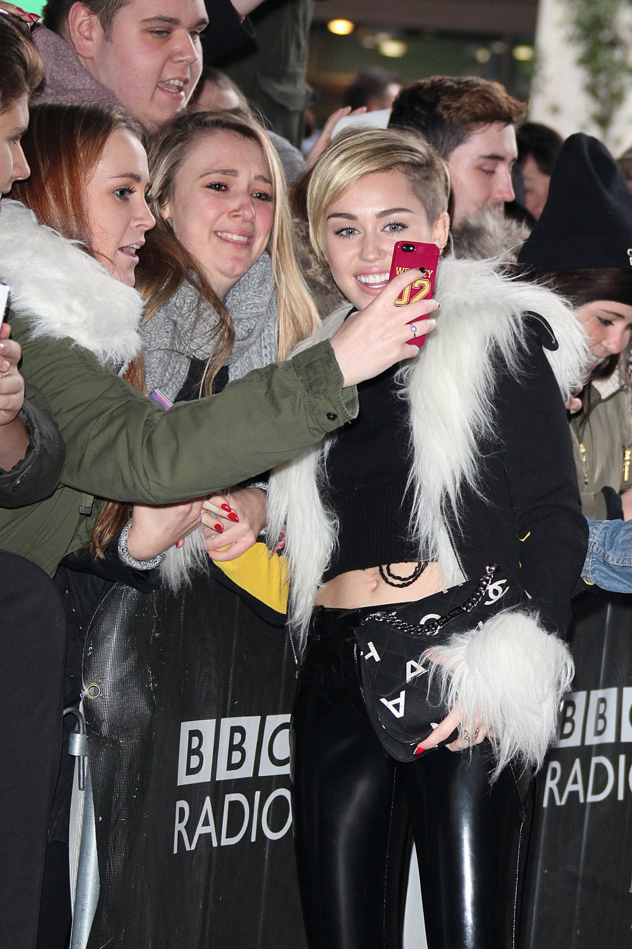 Miley Cyrus – BBC Radio 1 arrival in London 11/12/13  