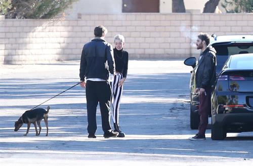 Miley Cyrus leaving a family gathering in Palm Springs 12/26/12 
