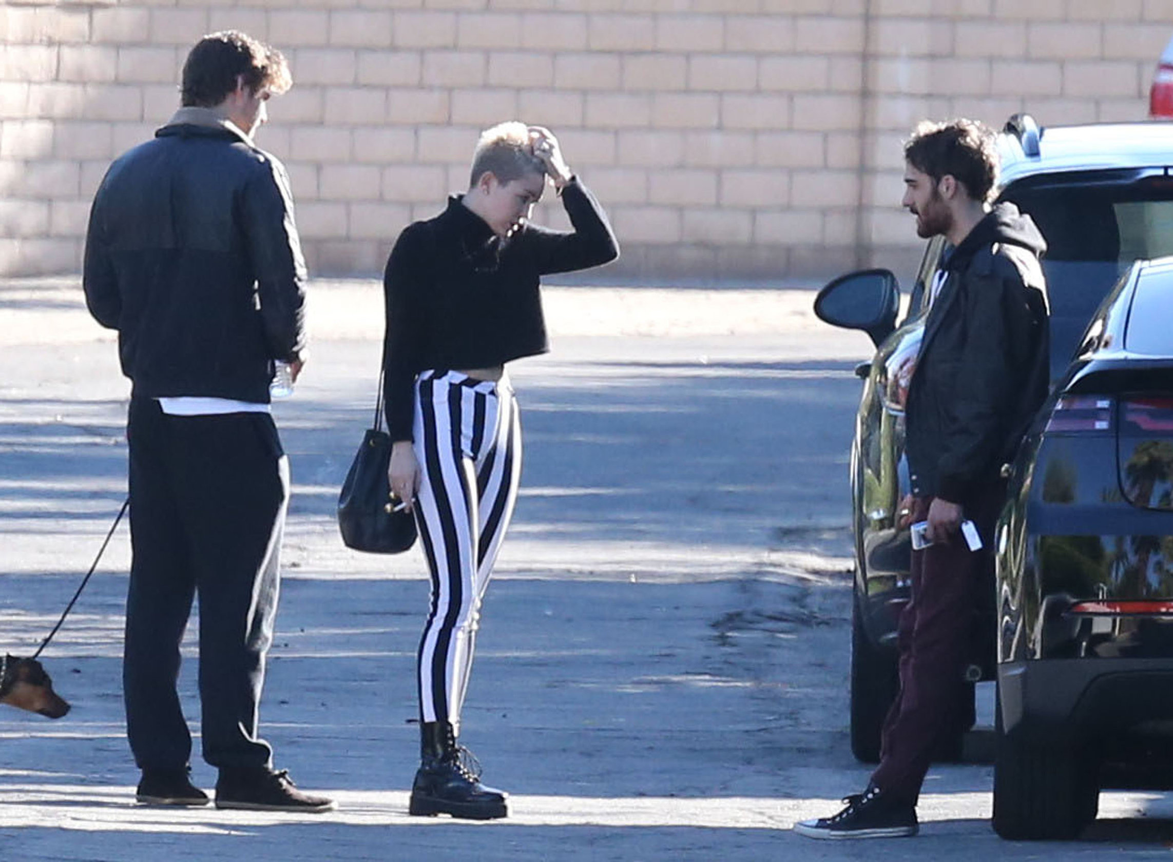 Miley Cyrus leaving a family gathering in Palm Springs 12/26/12 