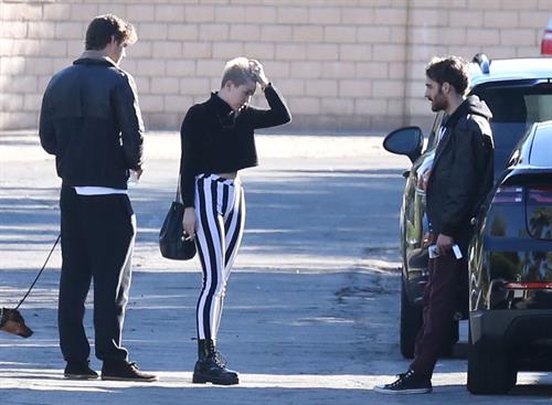 Miley Cyrus Pictures Miley Cyrus leaving a family gathering in Palm Springs 12/26/12