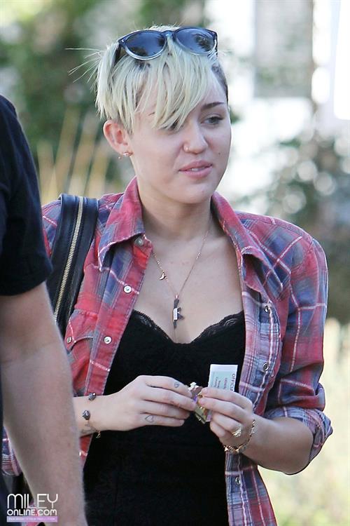 Miley Cyrus voting in LA 11/6/12