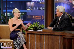 Miley Cyrus on The Tonight Show with Jay Leno 10/12/12 