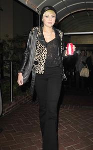 Miley Cyrus leaves recording studio in West Hollywood 10/10/12 