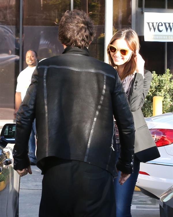 Miranda kerr outside a spa in LA on January 4th 2013  