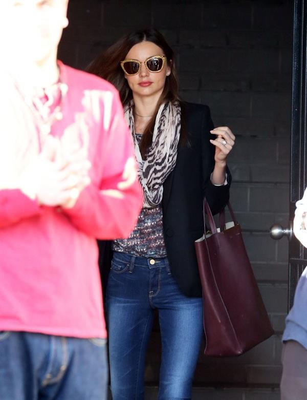 Miranda kerr outside a spa in LA on January 4th 2013  