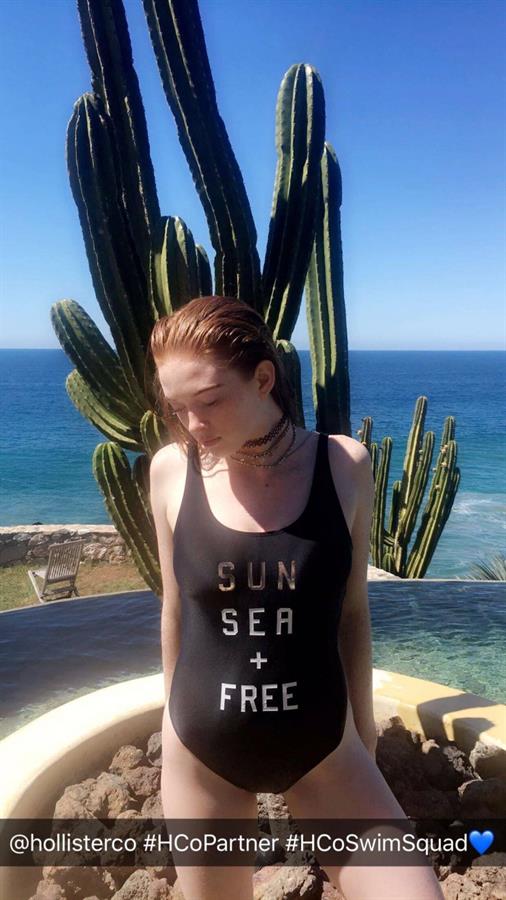 Larsen Thompson in a bikini