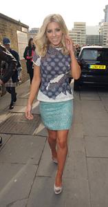 Mollie King London fashion week on February 20, 2012