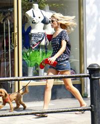 Mollie King London candids April 23, 2011 