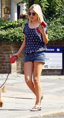 Mollie King London candids April 23, 2011 
