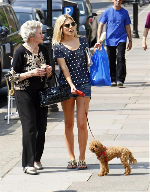 Mollie King London candids April 23, 2011 