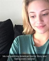 Lili Reinhart taking a selfie