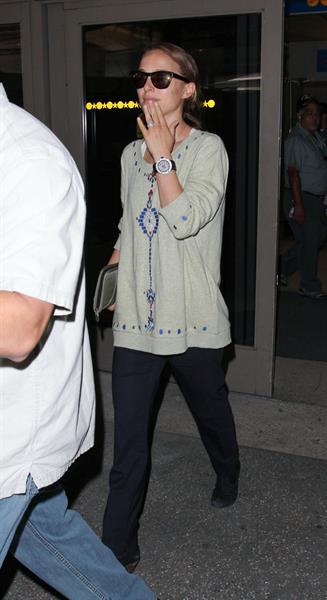 Natalie Portman arrives at LAX Airport - May 30, 2013 