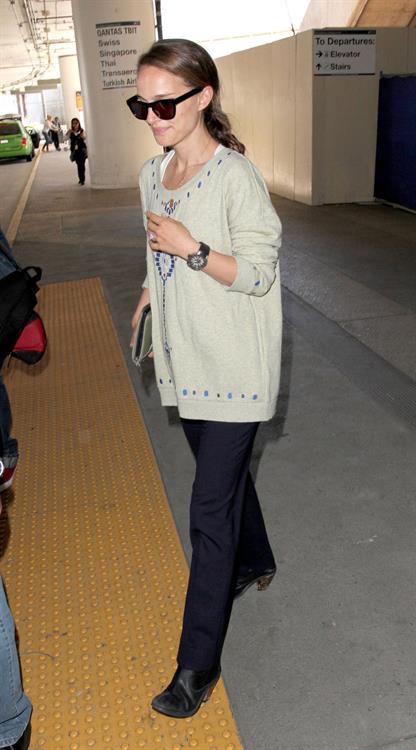 Natalie Portman arrives at LAX Airport - May 30, 2013 