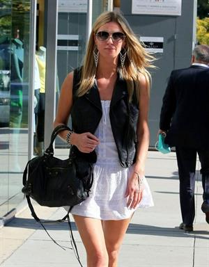 Nicky Hilton in a short white dress while shopping in Beverly Hills March 1, 2013 