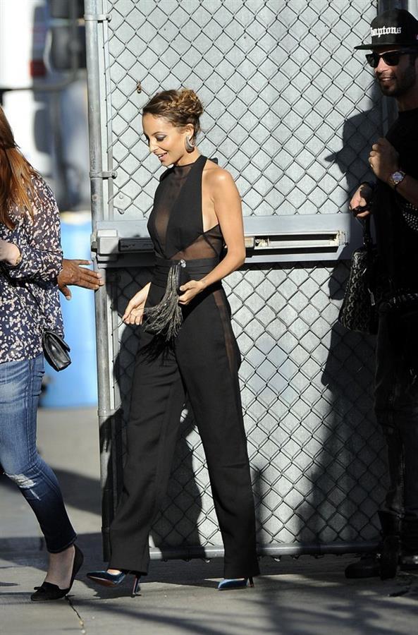 Nicole Richie arrives at the Jimmy Kimmel Show 09.04.13 