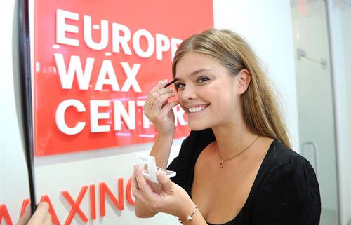 Nina Agdal at European Wax Center for The Natural Brow Powder launch in New York - August 14, 2013 